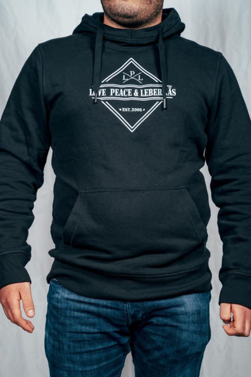 Hoodie „Love, Peace & Leberkäs“ – Bild 2