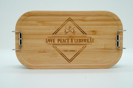 Brotzeitbox „Love, Peace & Leberkäs“ – Bild 2